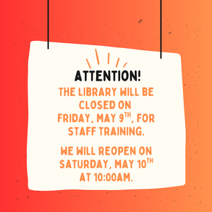 LIBRARY CLOSED - Sta